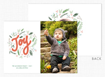 "Joy" Flat 2 Photo Holiday Card
