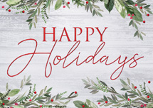 Rustic Display Holiday Cards