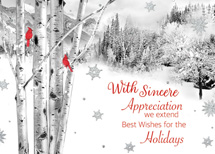 Perched on a Birch Holiday Cards