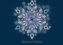 Flickering Flakes Holiday Cards