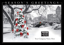 Trimming the City Holiday Logo Cards