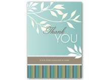 White Flora Thank You Cards