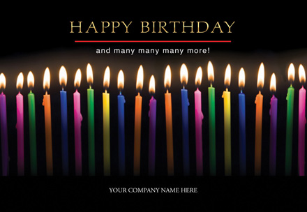 Joyful Candles Birthday Cards