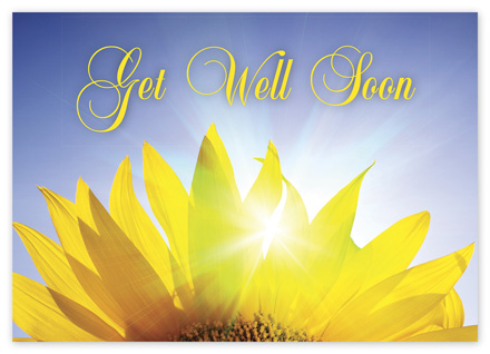 Radiant Petals Get Well Cards